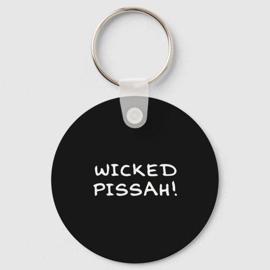 Wicked Ah! Funny Awesome Er New England  Sleutelhanger (Voorkant)