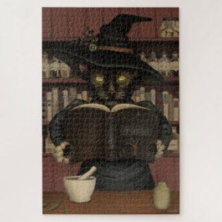 Wicked apotheker Halloween kat puzzel