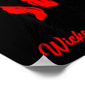 Wicked Chickens Lay Deviled Egg Funny Rooster Chic Poster (Hoek)