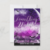 Wicked Fun Halloween Love Moon Save the Date (Voorkant)