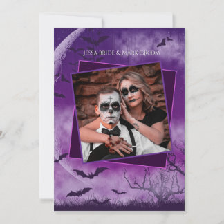 Wicked Fun Halloween Love Moon Save the Date Foto