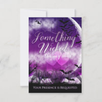 Wicked Fun Halloween Love Moon Wedding Verticaal