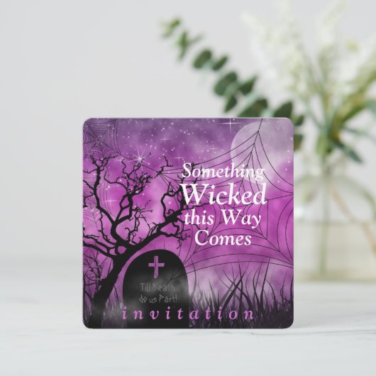 Wicked Fun Halloween Uitnodiging (Staand voorkant)