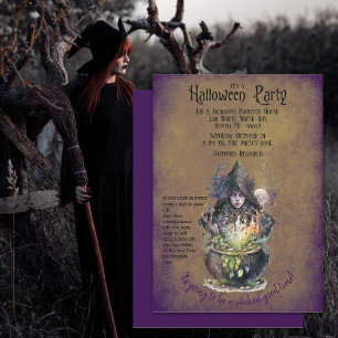 Wicked goede heks Halloween feest Kaart