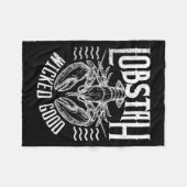 Wicked Good Lobstah Funny Maine Boston Cape Cod Lo Fleece Deken (Voorkant (Horizontaal))