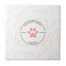 Wicked Good Maine - Roze Paws - Onderzetter