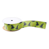 Wicked Good Pink & Green Witchy Satin Ribbon Lint (Spoel)