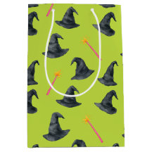 Wicked Good Pink & Green Witchy Wrap Gift Bag