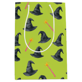 Wicked Good Pink & Green Witchy Wrap Gift Bag Medium Cadeauzakje