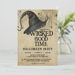 Wicked Good Time  Halloween Party voor volwassenen Kaart