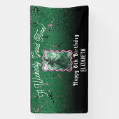 Wicked Good Time Witch tekenen kleine verjaardag Spandoek (Verticaal)