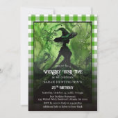 Wicked Good Witch Green speelde verjaardagsfeestje Kaart (Voorkant)