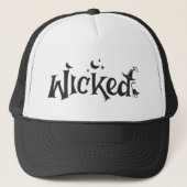 Wicked Halloween grappige heks Trucker Pet (Voorkant)