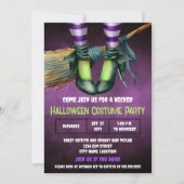 Wicked Halloween Kostuum Party Uitnodiging (Voorkant)