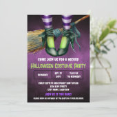 Wicked Halloween Kostuum Party Uitnodiging (Staand voorkant)