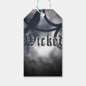 Wicked Halloween Party Black Crow Bird Cadeaulabel (Achterkant)