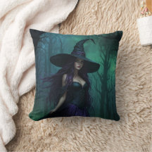 Wicked Halloween Witch in Paarse en zwarte kleuren
