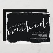 Wicked - Invitation de la fête d'Halloween (Devant / Derrière)