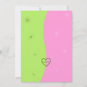Wicked Pink Green Birthday Invitation (Dos)