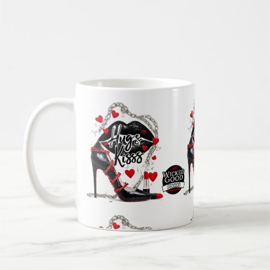 Wicked Polka Radio Hugs and Kisses Mug (Gauche)