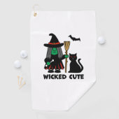 Wicked Schattige Gnome Witch Golfhanddoek (Insitu)