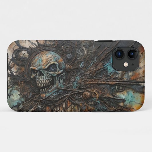 Wicked Skull iPhone Case (Achterkant (horizontaal))