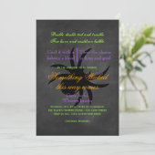 Wicked Spider Halloween Uitnodiging (Staand voorkant)