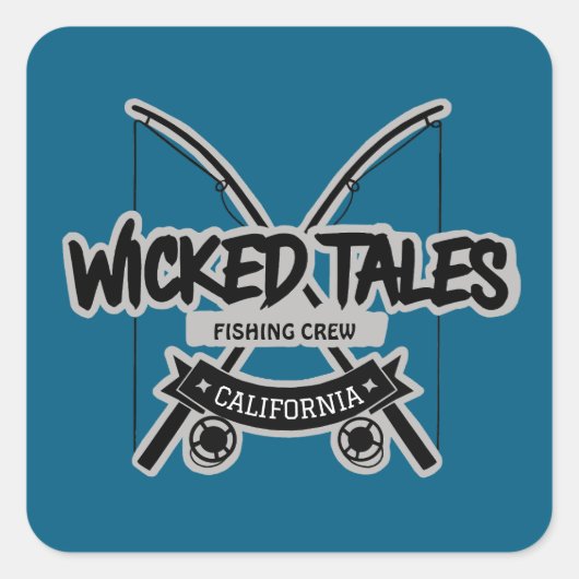Wicked Tales Gevist Vierkante Sticker (Voorkant)