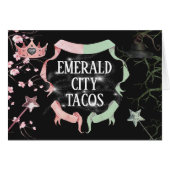 Wicked Theme Tent Food Kaart (Voorkant Horizontaal)