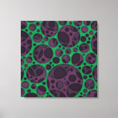 Wicked Trippy Abstracte slijmgaten ontwerppatroon Canvas Afdruk (Voorkant)