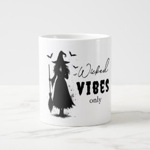 Wicked Vibes Only beroemd gemaakt door Halloween B Extra Grote Beker