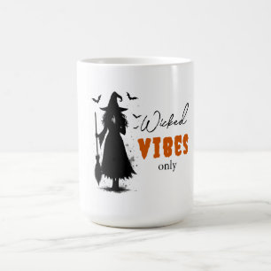 Wicked Vibes Only beroemd gemaakt door Halloween B Koffiemok