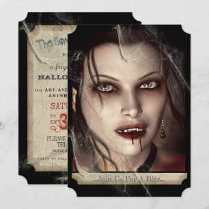 Wicked Vrouw Gothic Vampire Halloween Kaart