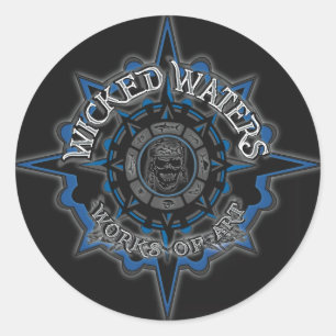 Wicked Waters Main Logo Ronde Sticker