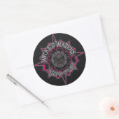 Wicked Waters Roze Logo Stickers (Envelop)