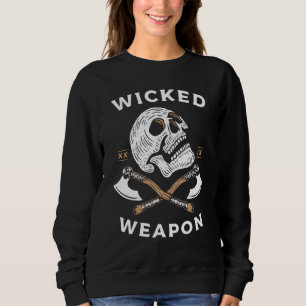 Wicked Weapon Horror Skull Dark Knight T-shirt Leg