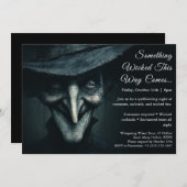 Wicked Witch Halloween Costume Fête Invitation (Devant / Derrière)