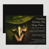 Wicked Witch Halloween Costume Fête Invitation (Devant / Derrière)