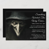 Wicked Witch Halloween Costume Fête Invitation (Devant / Derrière)