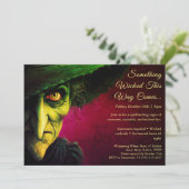 Wicked Witch Halloween Costume Fête Invitation (Debout devant)