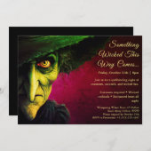 Wicked Witch Halloween Costume Fête Invitation (Devant / Derrière)