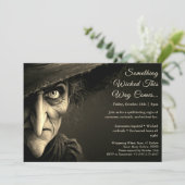Wicked Witch Halloween Kostuum Party Uitnodiging (Staand voorkant)