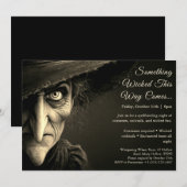 Wicked Witch Halloween Kostuum Party Uitnodiging (Voorkant / Achterkant)