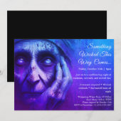 Wicked Witch Halloween Kostuum Party Uitnodiging (Voorkant / Achterkant)