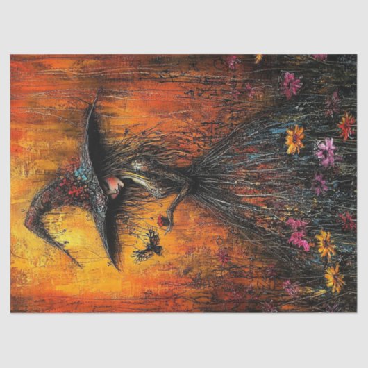 Wicked Witch in Groot Pet Decoupage Tissuepapier (Voorkant)