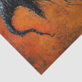 Wicked Witch in Red met haar vleermuis ontkoppelin Tissuepapier (Detail)