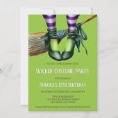 Wicked Witch Kostuumfeest Kaart (Voorkant)