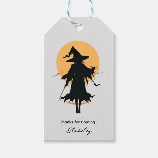 Wicked Witch Unieke Halloween Cadeaulabel (Voorkant)