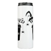 Wicked Without Coffee – Funny Witchy Coffee Lover  Thermosbeker (Achterkant)