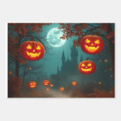 Wickedly Beautiful Halloween Gift Wrap 🌕 Inpakpapier Vel (Voorkant 3)